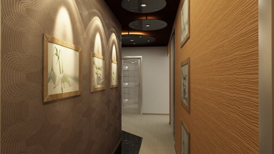 Фактурная штукатурка для стен коридора