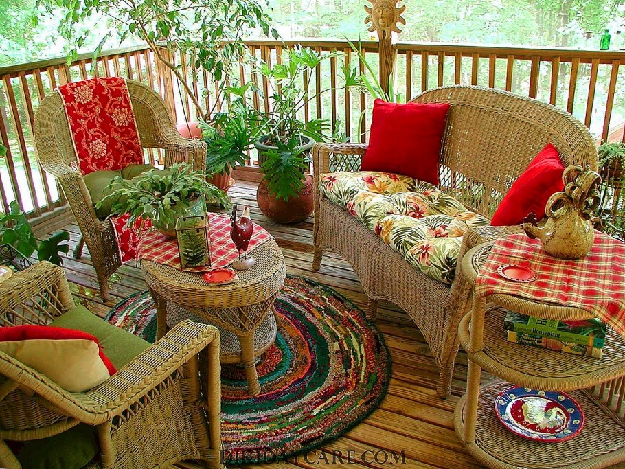 Декор веранды на даче