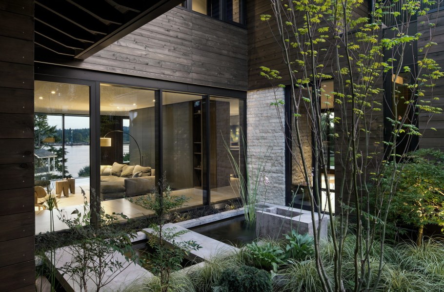 Проекты домов с внутренним двориком патио