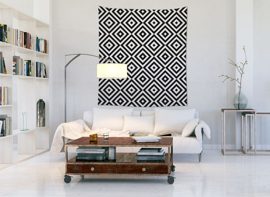 Минималистичный интерьер с орнаментом