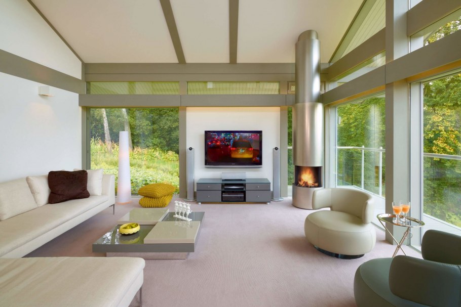 HUF haus фахверк интерьер гостиной