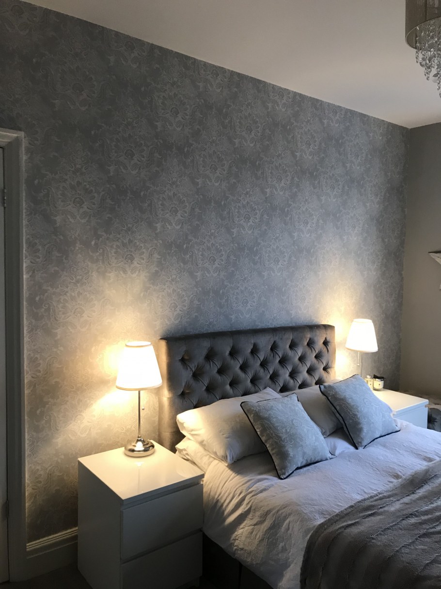 Комната в серебристых тонах