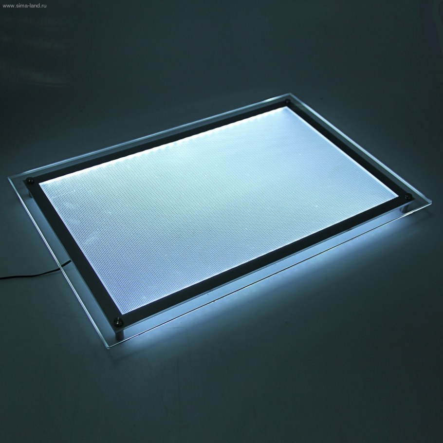 Тонкая световая панель а1 Зенон