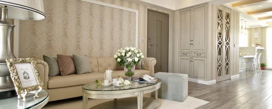 Вставки из обоев в интерьере