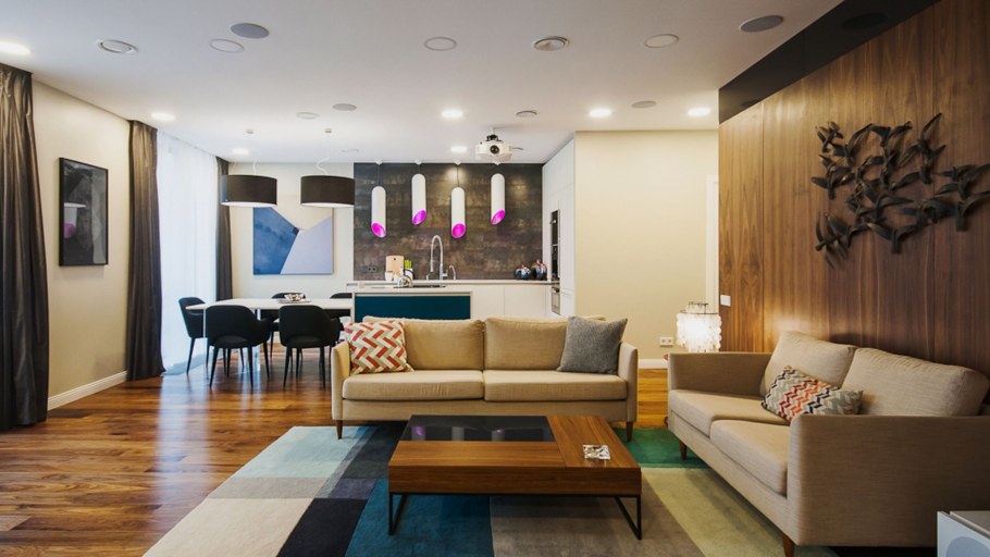 Гостиная в бежевом стиле