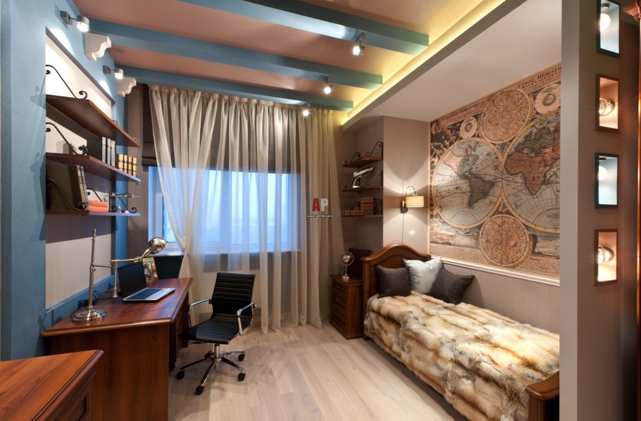 Комната для мальчика с диваном