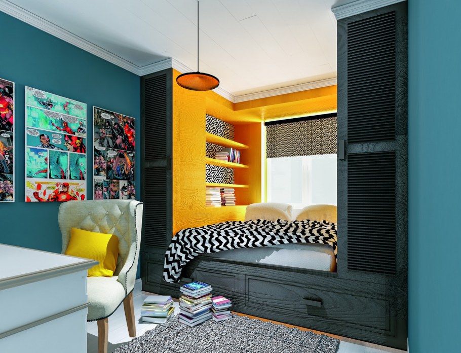 Комната для сына подростка