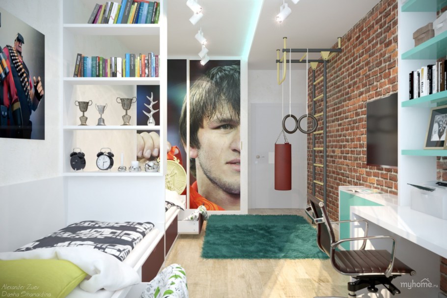 Интерьер комнаты для подростка