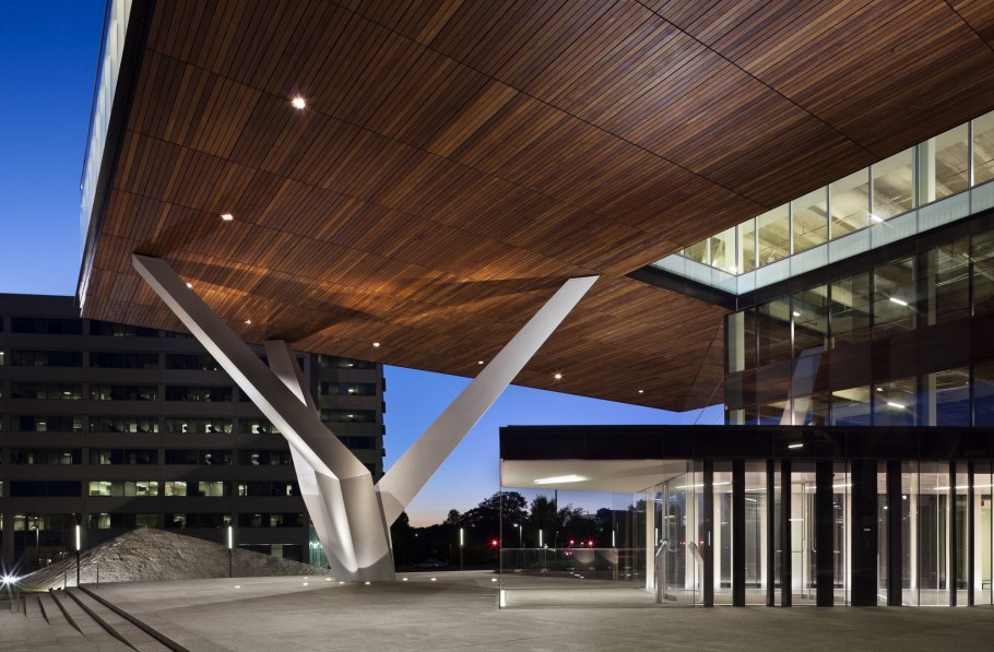 Нью джерси стеклянный фасад Общественное здание