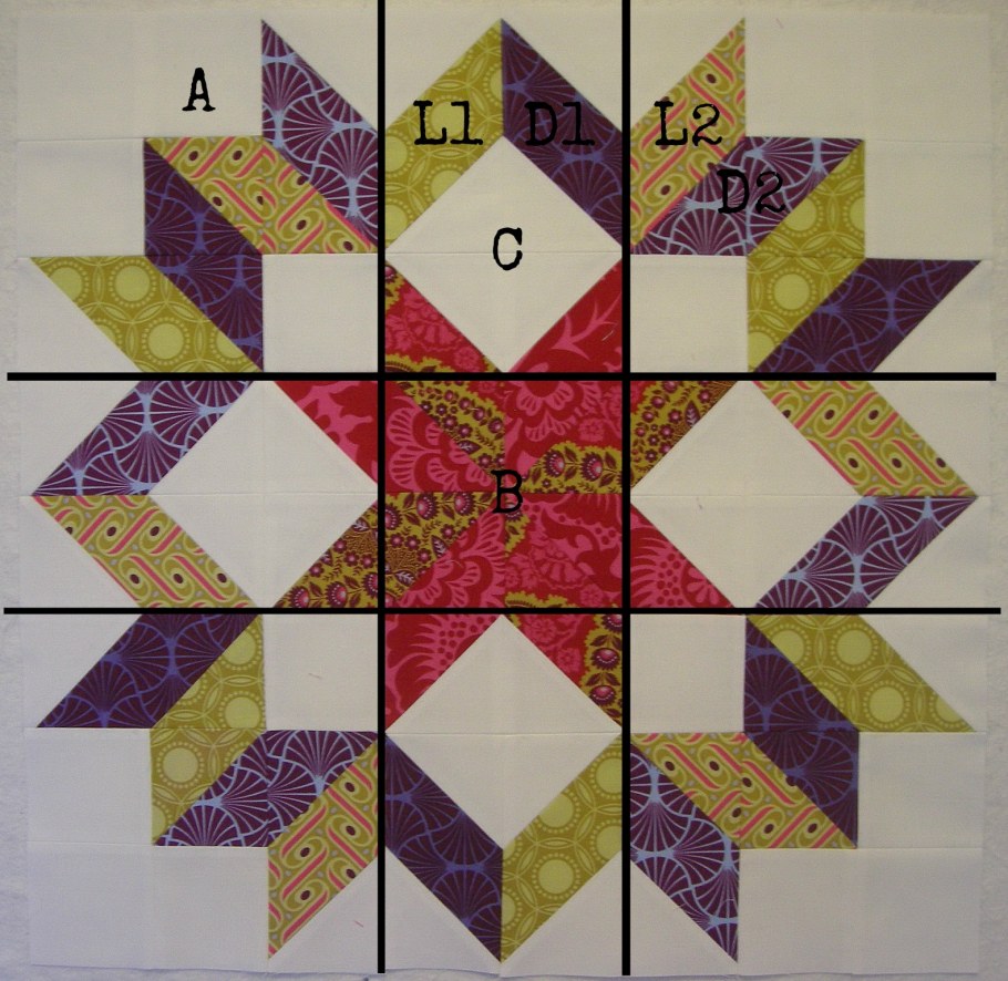 Пэчворк блок сердце семинолов