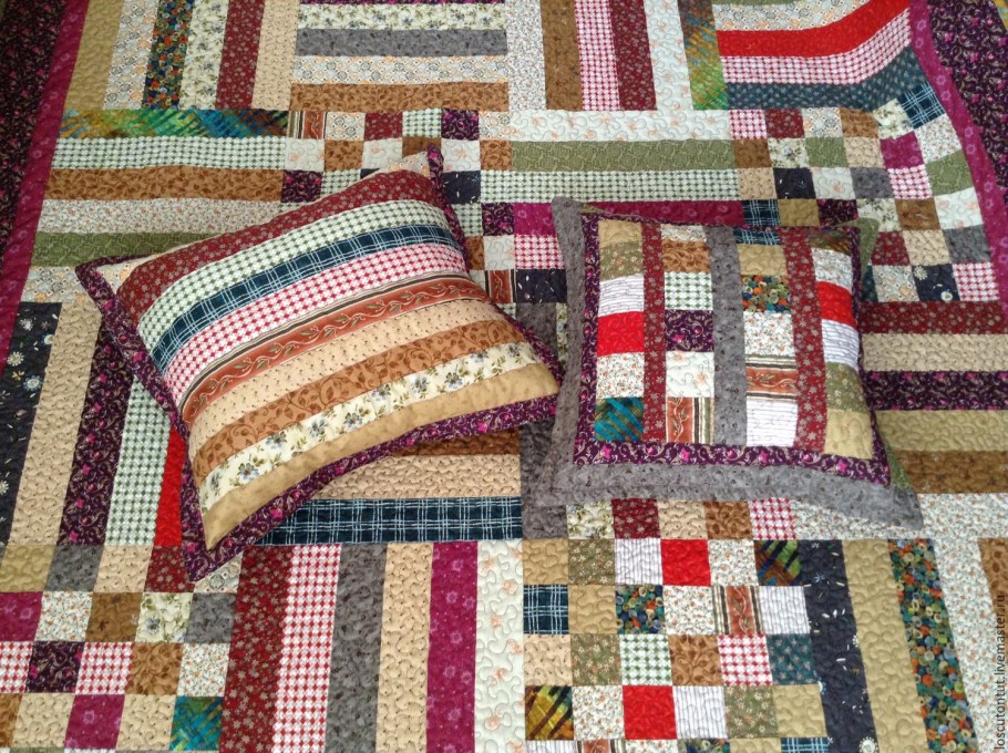 Пэчворк одеяло из трикотажа
