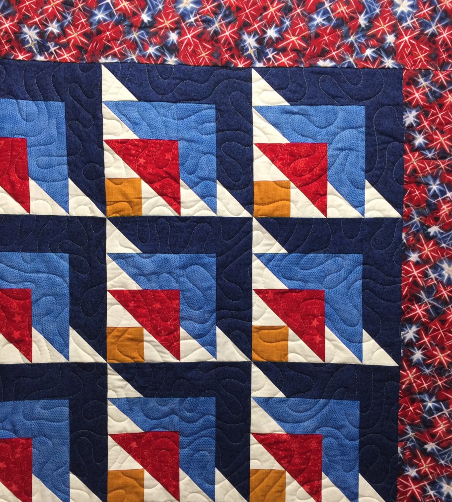 Пэчворк блок "змеиный клубок"