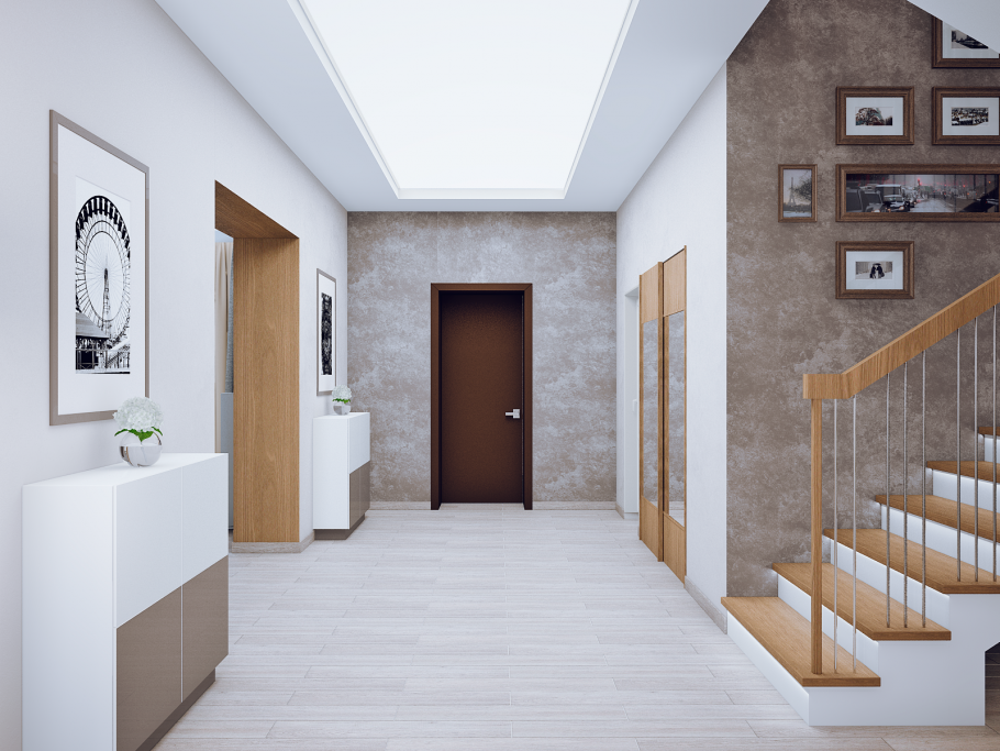 Коридор в частном доме Минимализм