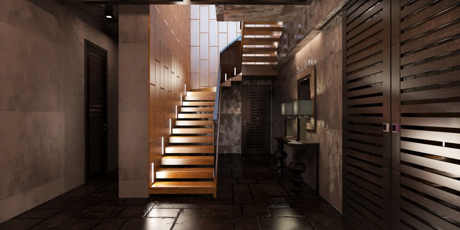 Отделка общего коридора