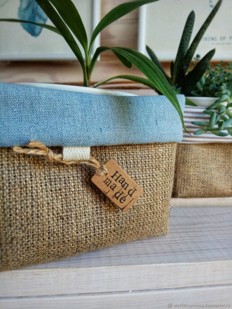 Корзинки из Мешковины