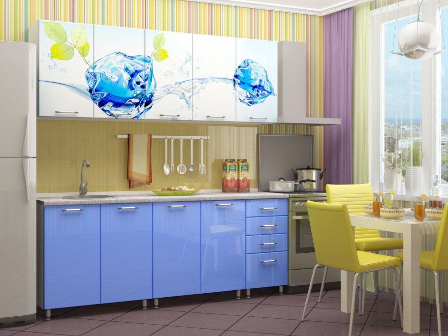 ДСВ кухня олива сирень