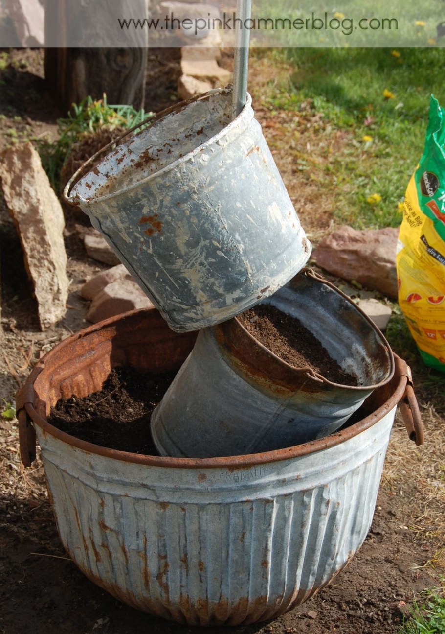 Вазон из бочки