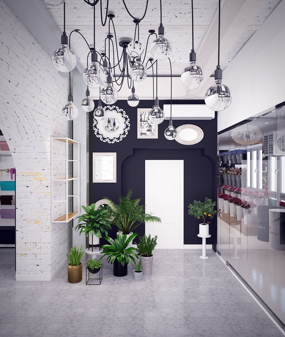 Цветочный магазин в стиле лофт