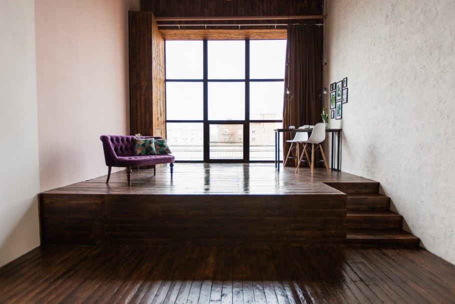 Барная стойка в квартире студии