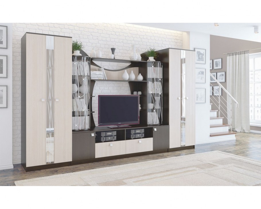 Стенка Венеция-4 венге/дуб