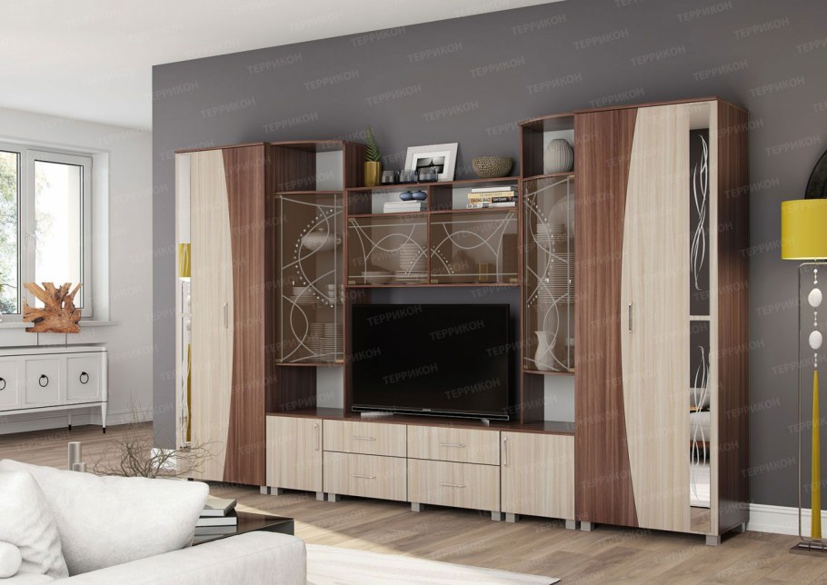 Гостиная гамма 15 венге дуб