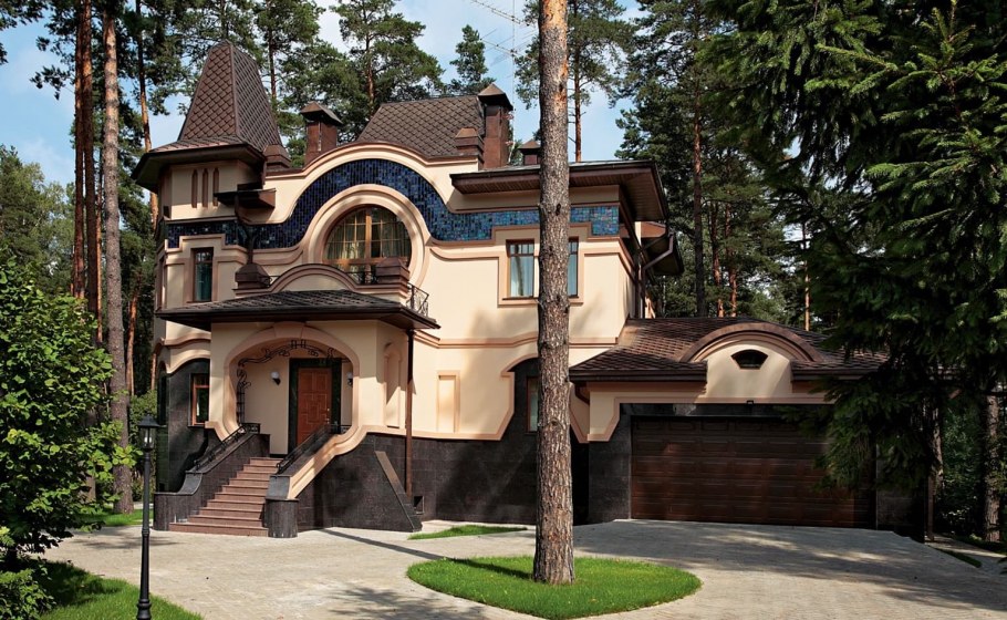 Особняк на Рублевке в готическом стиле
