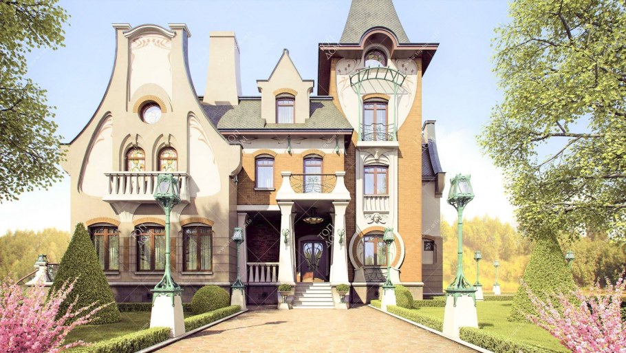 Загородный дом в стиле Гауди