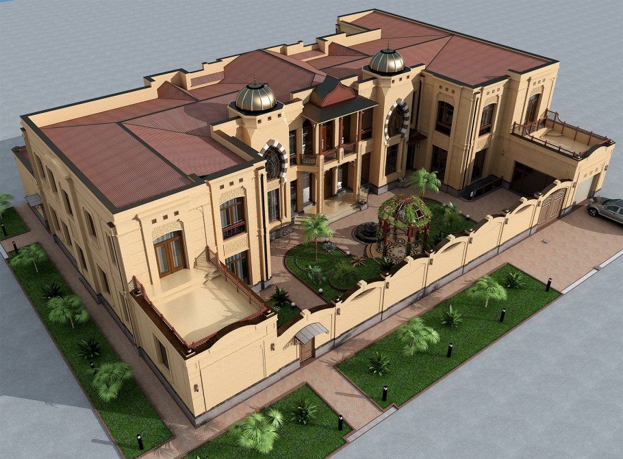 Архитектура вилла в испано-мавританском