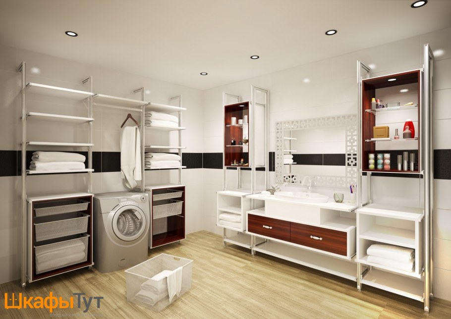 Стиральная машина в кладовке