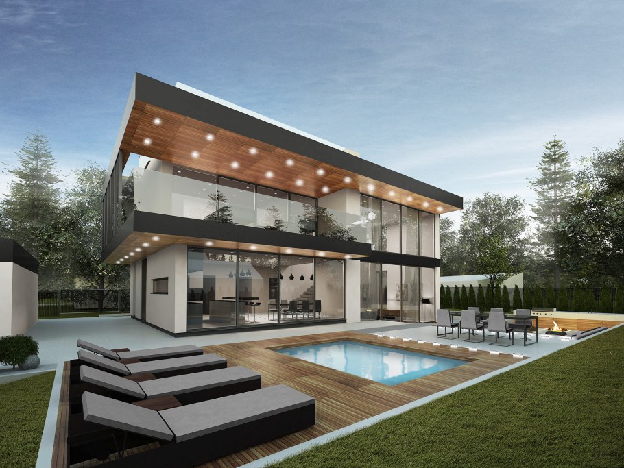 Коттедж в стиле Минимализм