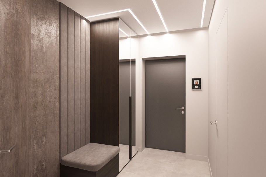 Отделка прихожей 2,8 квартира студия