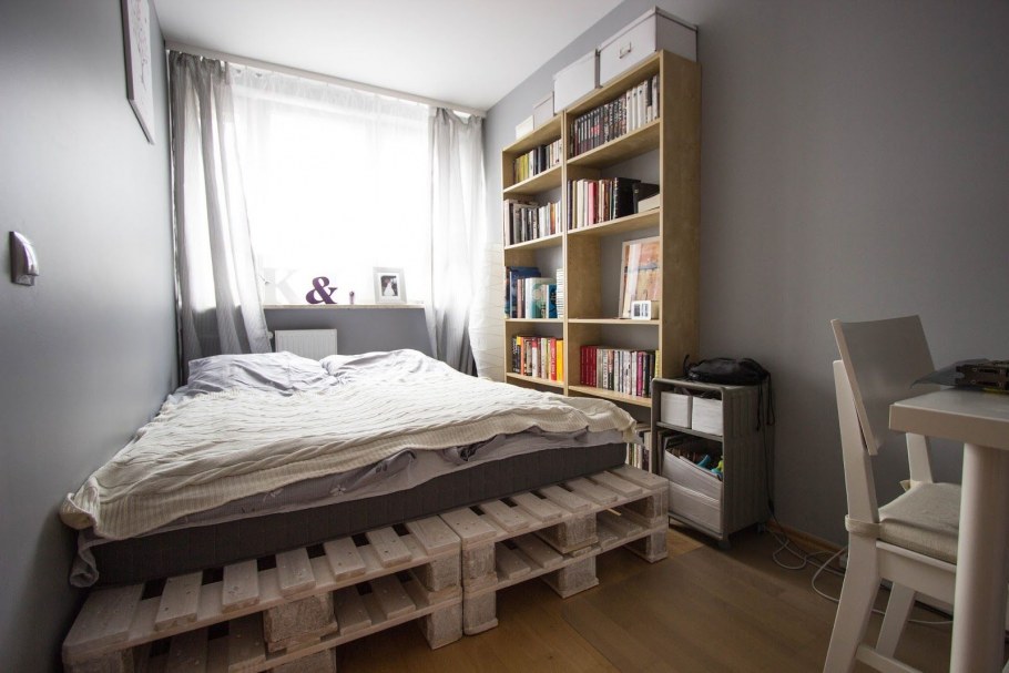 Кровать в стиле лофт