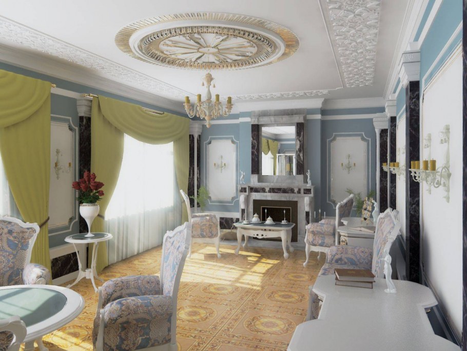 Гостиная в стиле рококо Барокко