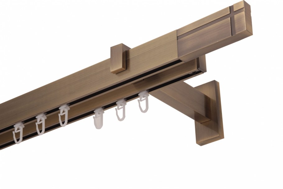 Карниз флэт профиль лайн «грид» 13*31мм сатин