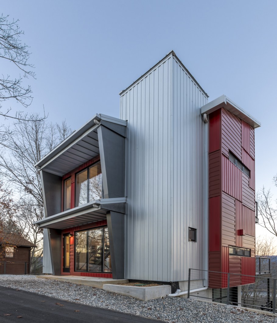 Фасады домов в стиле лофт