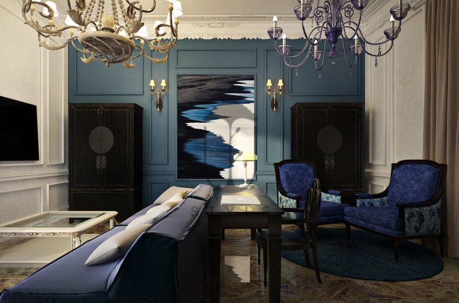 Интерьер исторический арт деко в Европе