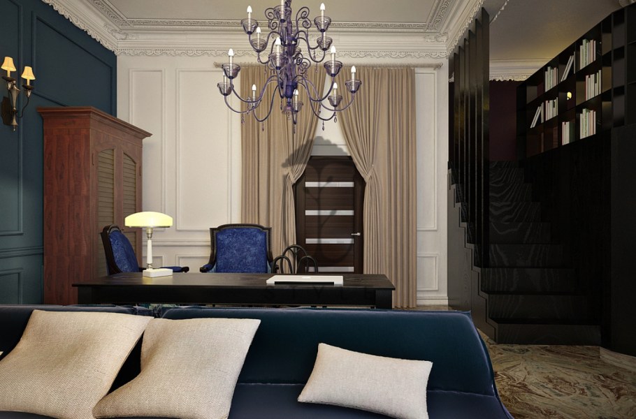 Гостиная ар деко Амели