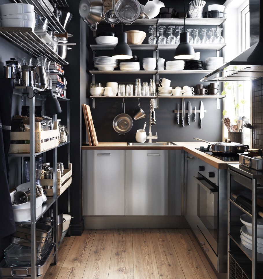 Кухня икеа в стиле лофт