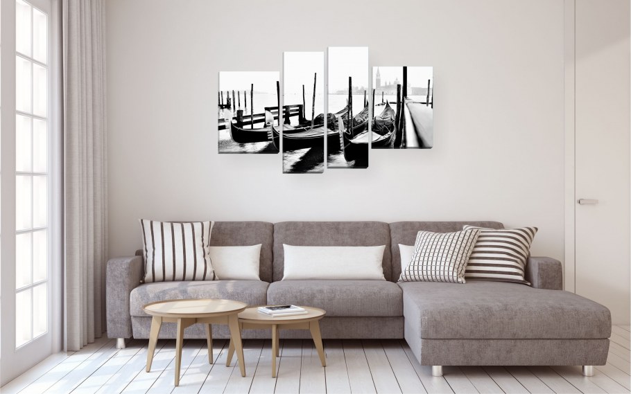 Модульные постеры Сканди гостиная