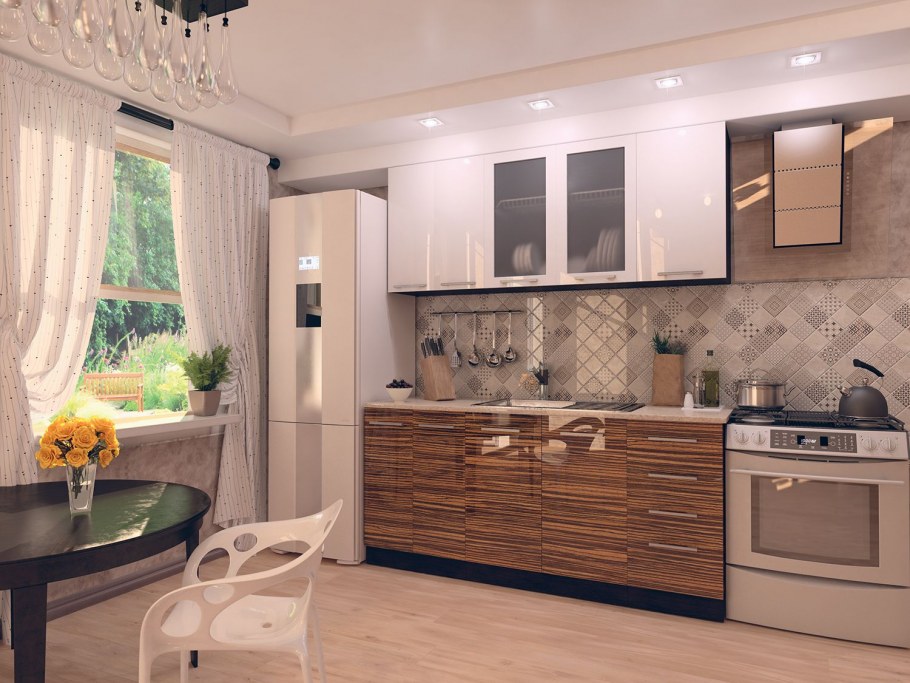 Кухня Fenix 0724-Grigio bromo