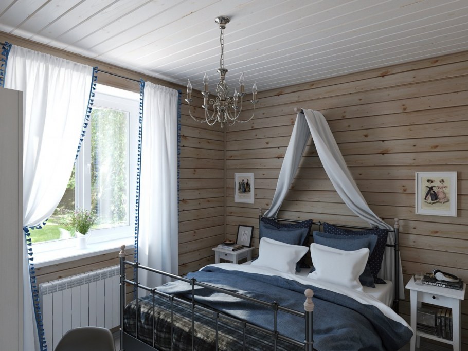 Дачный интерьер с вагонкой