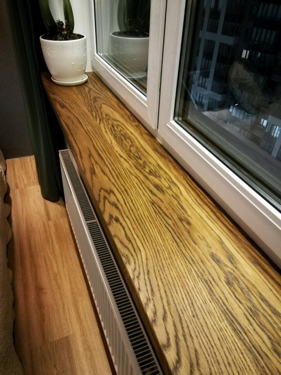 Подоконники из дуба 20 мм