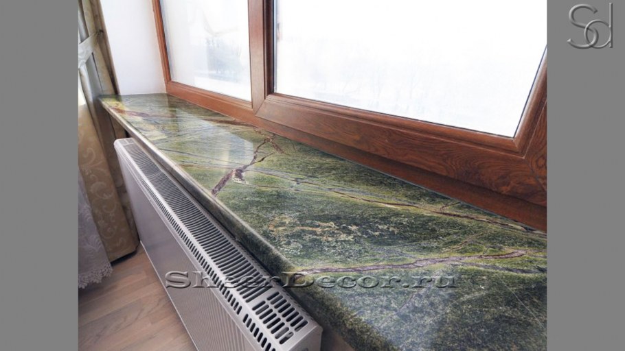 Подоконники из мрамора Бидасар Грин