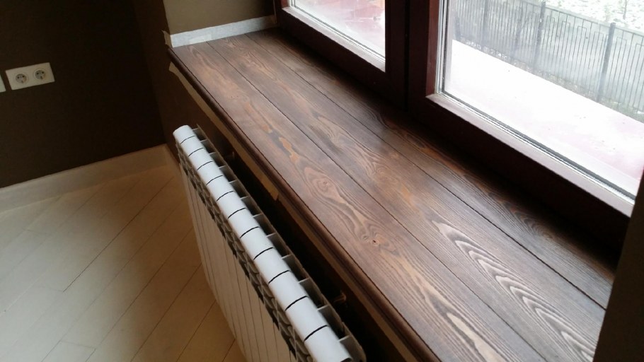 Подоконник из лиственницы