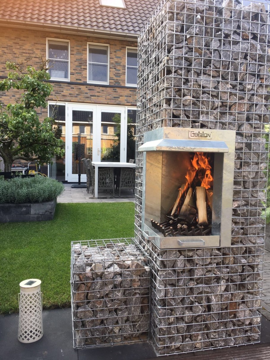 Габион пергола