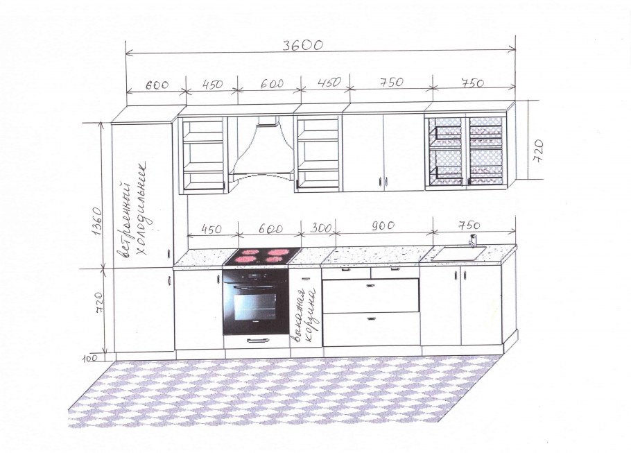 Линейная кухня