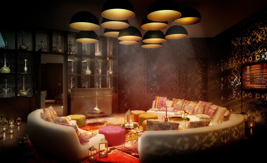 Интерьер Восточный лаунж ресторан
