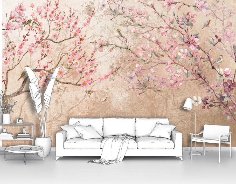 Фотообои на стену в спальню