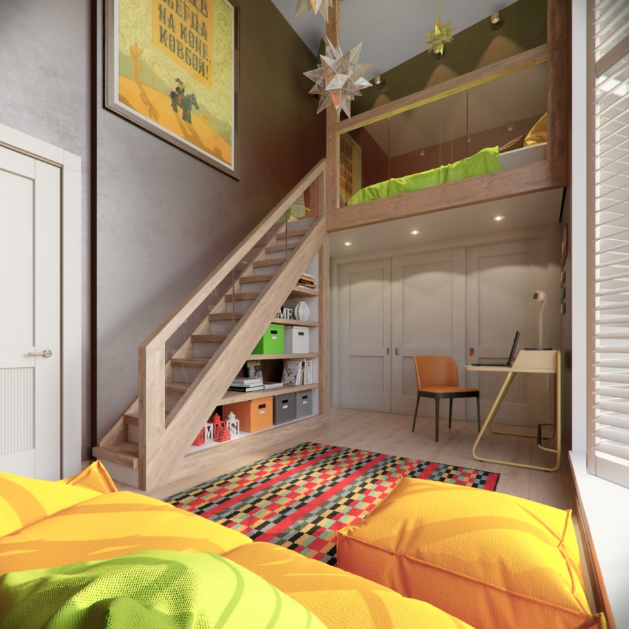 Антресоль 400 Радуга Горизонт