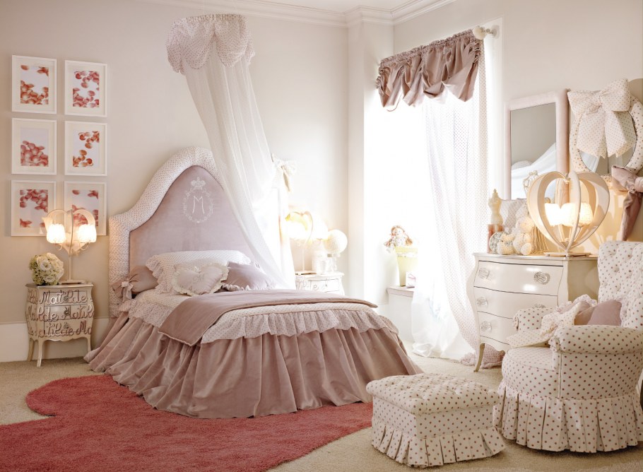 Детская в бежево розовых тонах